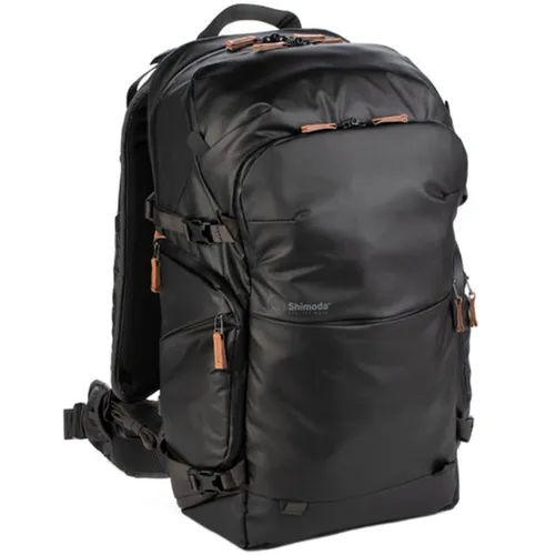 SHIMODA Rucksack Explore V2 35 Starter Kit schwarz - Kamerataschen, vielseitiger Rucksack mit herausnehmbaren Fächern für optimale Organisation und schnellen Zugriff auf Ihre Kameraausrüstung.