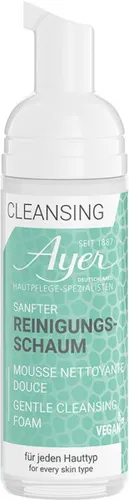 Ayer Gentle Cleansing Foam 150 ml - Gesichtsreinigung: Sanfte Reinigung für alle Hauttypen mit Aloe Vera und antioxidativen Eigenschaften, die die Haut beruhigt und geschmeidig macht.