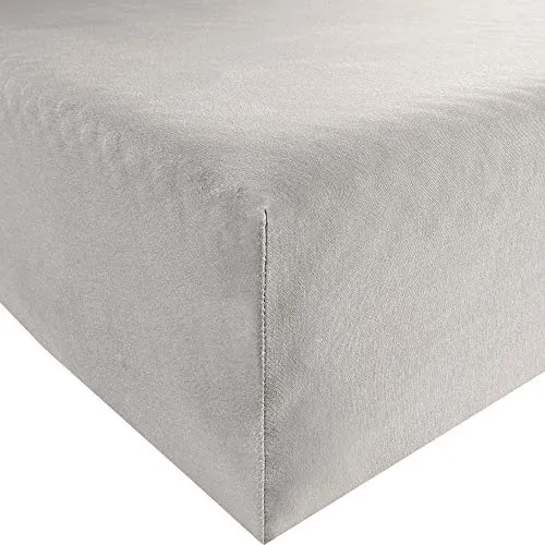 Formesse Spannbettlaken Bella Donna Jersey 140-200x160-220 cm in Grau - Hochwertiges Spannbettlaken aus Jersey für Matratzen und Wasserbetten, sorgt für optimalen Komfort und perfekten Sitz ohne Verrutschen.