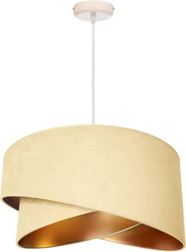 FKL DESIGN Home Deco Pendelleuchte Esstisch - Lampen für jeden Raum: Diese elegante Pendelleuchte aus hochwertigem Kunststoff und Velours sorgt für eine gemütliche Atmosphäre in Küche, Esszimmer und Wohnzimmer.