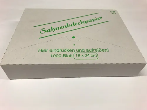 Sahneabdeckpapier 18x24, 1000er von Lomatek