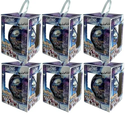 Produktbild United1871 Berlin Souvenirs, Berlin Weihnachtskugeln (6er Set) Christbaumkugeln, Christbaumschmuck als Berlin Andenken