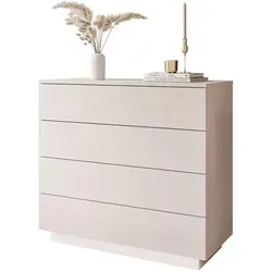 Kommode LINA KASCHMIR 95 cm mit LED Beleuchtung in beige von Lukmebel