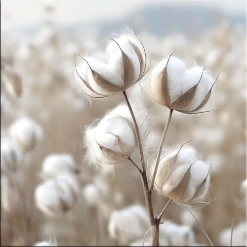 artissimo Glasbild 30x30cm - Boho-Style mit Trockenblumen - Bilder aus Glas im Boho-Style, ideal für die Inneneinrichtung. Das quadratische Design in Beige bringt die Schönheit der Natur in Ihr Zuhause.