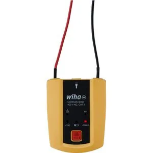 Wiha Durchgangsprüfer mit Ton bis 400 V AC - akustische Prüfung mit LED-Anzeige, inkl. Taschenlampenfunktion und 2x AAA-Batterien