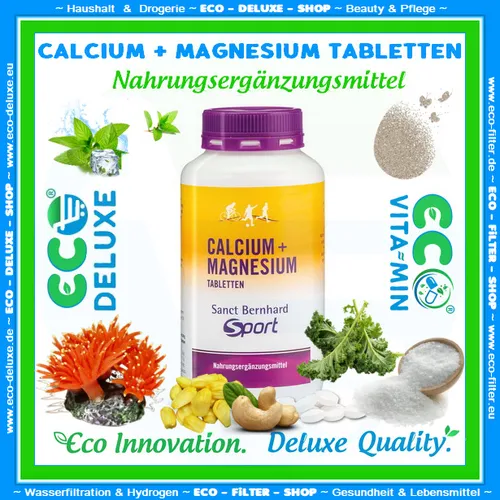 Calcium + Magnesium + Vitamin D3, 400 Tbl 🧴 Nahrungsergänzungsmittel 🏃‍♂️Sport