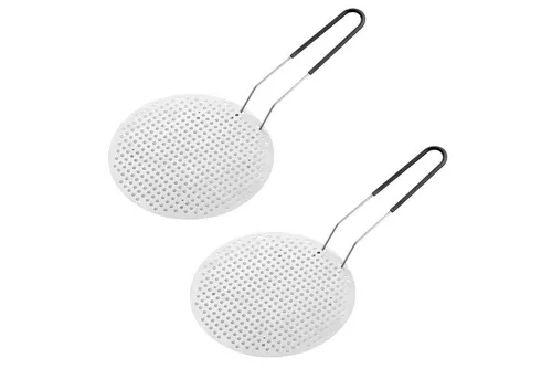 WENKO Frittiereinsatz Frittier-Einsatz Frittiersieb Bratpfanne Siebeinsatz, (2-tlg), Edelstahl für Pfanne ø 24 cm