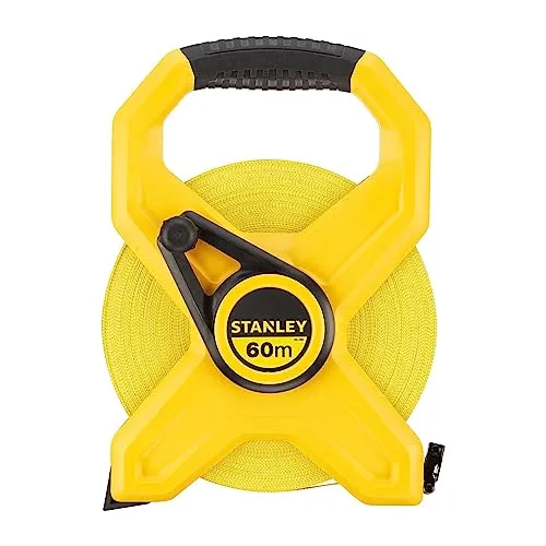 Stanley Maßband 2-34-795, 60m Fiberglasband mit Kurbel von STANLEY