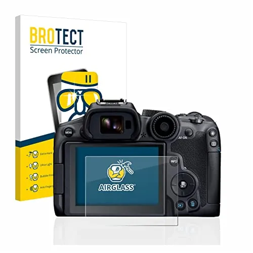 BROTECT Schutzglas für Canon EOS R7 Schutzfolie Panzer Folie Glas Made in Germany [Extrem Kratzfest 9H, Anti-Fingerprint, Ultra-Transparent]