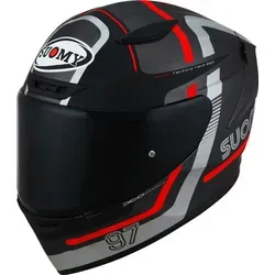 Suomy Track-1 Ninety Seven 2023 Helm, schwarz-rot, Größe M für Männer