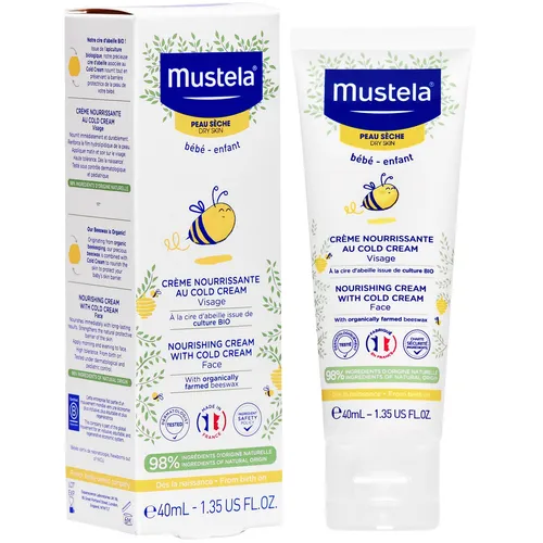 Mustela Cold Cream Gesichtscreme Baby 40 ml, nährend, parabenfrei