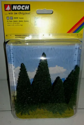 NOCH H0/TT 25232 Tannen, 4 Stück, 8-12cm hoch