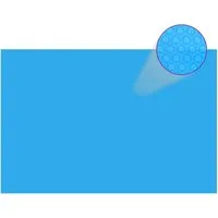 furnicato Rechteckige Poolabdeckung 600x400 cm PE Blau