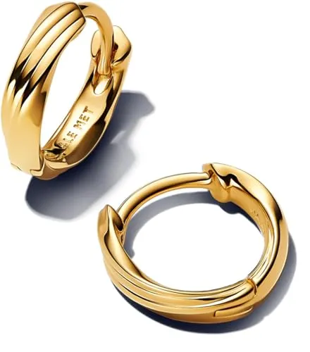 Pandora Essence Verdrehte Huggie-Ohrringe - Ohrringe für Damen mit einzigartigem, verdrehtem Design, das Individualität und Raffinesse verkörpert. Perfekt für jeden Anlass und ein ideales Geschenk für Schmuckliebhaber.