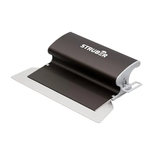 STRÜBER Flächenspachtel 250mm - Flexibel & Ergonomisch - Spachtel für Trockenbau mit handlichem Aluminiumgriff und austauschbarem Edelstahlblatt. Ideal zum Spachteln und Glätten von Wänden und Decken.