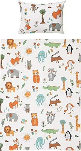 Erwin Müller Kinder-Bettwäsche Set mit Tiermotiven von Erwin Müller