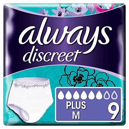 Always Discreet Windelhosen mehr M für Blasenschwäche und Inkontinenz X9