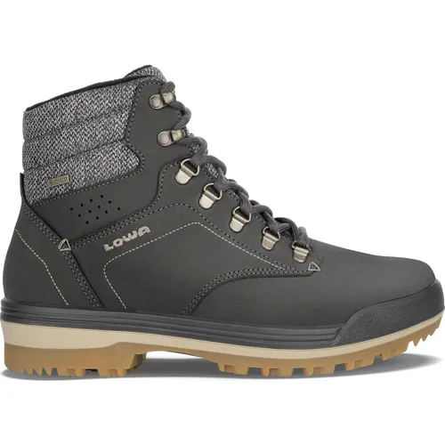 Lowa Nera GTX anthrazit/beige (9711) 41,5 - Wasserdichter Herren-Wanderschuh mit GORE-TEX Membrane, ideal für Freizeit und Winteraktivitäten. Klassischer Derby-Schnitt und hervorragender Komfort für mittelbreite Füße.