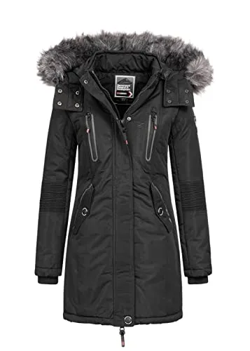 Geographical Norway Damen Winterjacke G-Coraly - Schwarz, Größe S