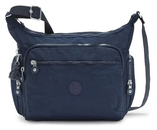 Kipling GABBIE Mittelgroße Umhängetasche in Blau - Umhängetasche mit verstellbarem Schulterriemen, ideal für den Alltag. Praktische Fächer für Handy, Stift und Portemonnaie sorgen für Ordnung.