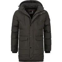 Alessandro Salvarini Herren Winterjacke AS285 mit Teddyfell und abnehmbarer Kapuze - Stylische Winterjacke für Herren mit wasserabweisendem Obermaterial und warmem Teddyfell. Ideal für kalte Tage, bietet sie Komfort und vielseitige Taschenlösungen.