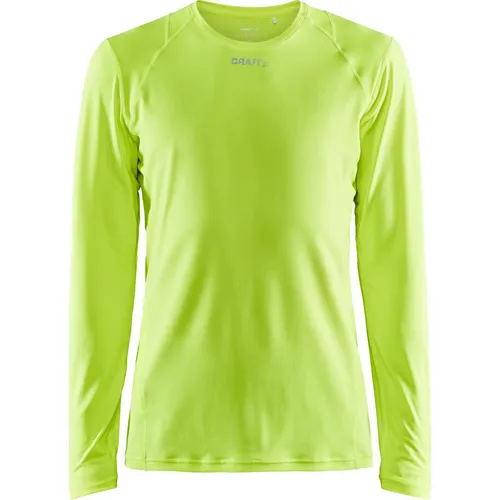 Craft ADV Essence Long Sleeve Tee Men flumino (851000) M - Herren Laufshirt Langarm, aus recyceltem Polyester für hervorragenden Feuchtigkeitstransport und höchsten Komfort beim Training.