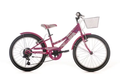 VENICE - I love Italy Kinderfahrrad mit SHIMANO 6-Gang Kettenschaltung, 20 Zoll - Ideal für Schule und Freizeit: Das stilvolle Mädchenfahrrad vereint italienisches Design mit solider Ausstattung. Mit der 6-Gang Kettenschaltung und robusten V-Bremsen ist es sicher und zuverlässig unterwegs.