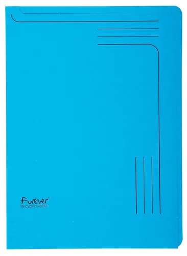 Exacompta 48100E Aktendeckel Forever 25er Pack - Farbig sortierte Aktendeckel aus Recycling-Karton mit abgerundeten Ecken und Beschriftungsfeld für DIN A4, ideal für die praktische Ablage von Dokumenten.