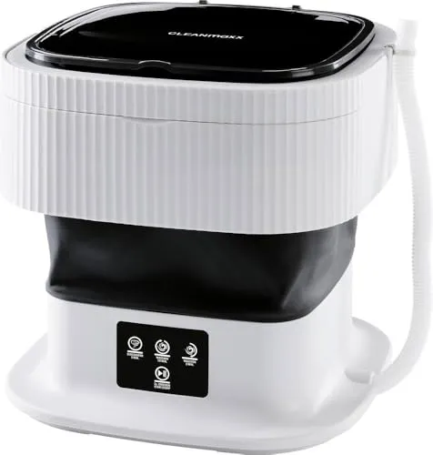 CLEANmaxx Mini-Waschmaschine für Unterwegs | Faltbar & Leise