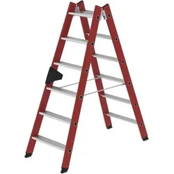 Stehleiter 2x6 Stufen GFK von Günzburger