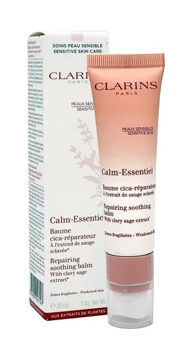 CLARINS Calm-Essentiel Baume cica-réparateur 30 ml - Cica-Repair-Balsam für sensible Haut, parfümfrei und intensiv pflegend. Ideal zur sofortigen Beruhigung und Reparatur irritierter Hautstellen im Gesicht und am Körper.