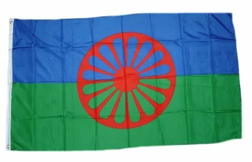 Flagge / Fahne Sinti und Roma Hissflagge 90 x 150 cm