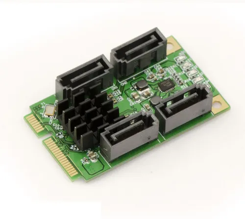 MiniPCIe Karte - SATA 3.0 - 4 PORTS - Mini PCI Express - VOLLE GRÖSSE