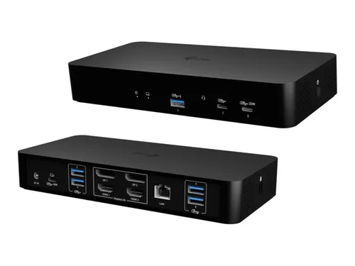 i-Tec Universal Intelligent Dual Display Docking Station mit Power Delivery 100W - Weiteres Notebook-Zubehör, bietet 100W Power Delivery für schnelles Laden und unterstützt zwei externe Displays für optimale Produktivität.