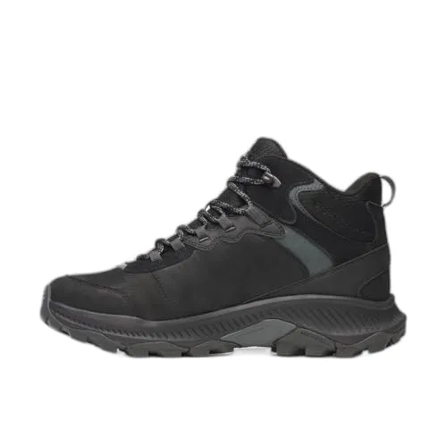 Merrell Speed Strike 2 LTR Mid WP - Wasserdichte Wanderschuhe in Schwarz 43 - Wanderschuhe mit atmungsaktiver, wasserdichter Membran und recycelten Materialien für umweltbewusste Abenteurer. Ideal für anspruchsvolle Trails.