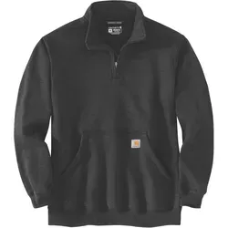 Carhartt Quarter-Zip Sweatshirt 105294 - carbon heather - S - Sweatshirts, gemütlicher Loose-Fit mit Viertelreißverschluss, ideal für kühle Tage und Freizeitaktivitäten.