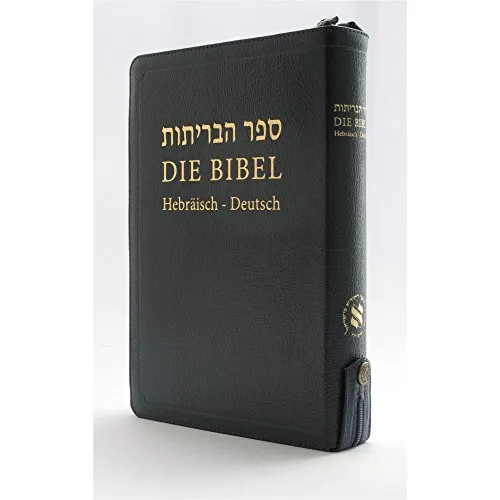 Die Bibel: Hebräisch-Deutsch mit Leder, Goldschnitt und Reißverschluss