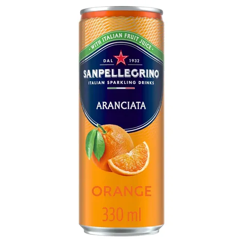 San Pellegrino Aranciata 0,33 l eingeschweißt (1 Dose Orangen-Limonade)