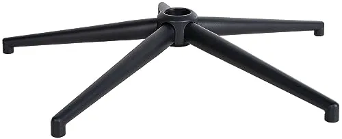 CLP Fußkreuz Eckig Schwarz – Metallbasis für Bürostühle von CLP