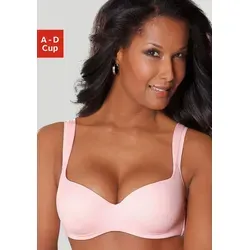 Nuance by Lascana Schalen-BH, Dirndl-BH, BH mit Bügel, Optimizer aus hochwertiger Microfaser – auch ideal für große Größen rosa 80
