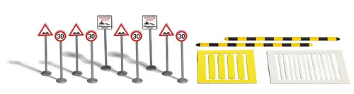 Busch 1110 Verkehrsberuhigungs-Set H0