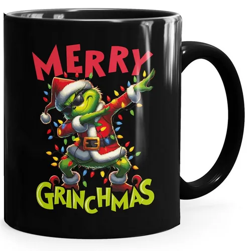 MoonWorks Tasse Tasse Weihnachten Merry GrinchMas Geschenkidee Weihnachtsmuffel, Keramik