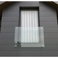 Glaszentrum Hagen Französischer Balkon 160x90 cm - Eleganter Französischer Balkon aus hochwertigem VSG-Glas, ideal für Fensteröffnungen. Bietet nicht nur ein modernes Design, sondern auch Sicherheit durch geprüfte Glasqualität. Perfekt für Renovierungen oder Neubauten.