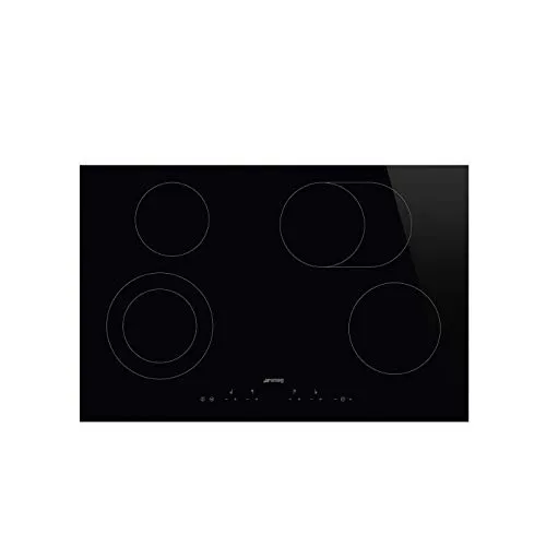SMEG Keramik-Kochfeld UNIVERSAL - SE384EMTD, Schwarz von Smeg