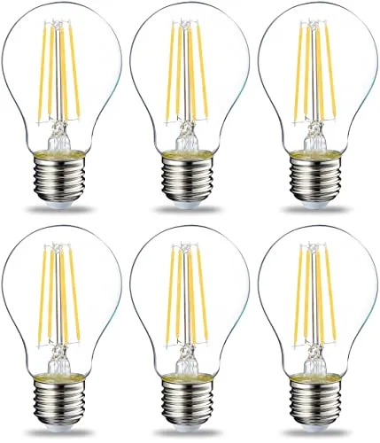 Amazon Basics Warmweiß LED-Leuchtmittel E27, 7W, 6er-Pack von Amazon