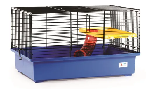 Mäusekäfig Hamsterkäfig Nagerkäfig 49x32,5x29cm mit Zubehör - Robuster Hamsterkäfig mit praktischem Zubehör, ideal für artgerechte Haltung. Hergestellt aus langlebigem Stahl, bietet er ausreichend Platz für Ihren kleinen Freund.