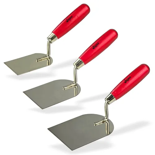 Dema Gipserspachtel 3x - Stukkateurspachtel, Spachtelkelle, Maurerkelle - robust, präzise, langlebig - Gips, Putz, Handwerk 22402