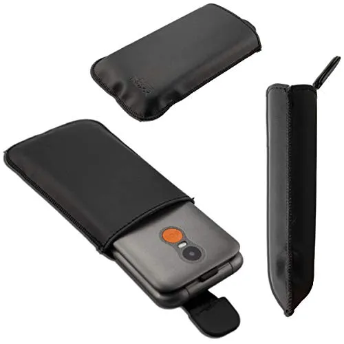 caseroxx Slide-Etui für Gigaset GL590, Tasche (Slide-Etui in schwarz)