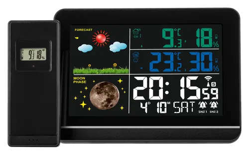 LIVARNO home Funkwetterstation (Schwarz)