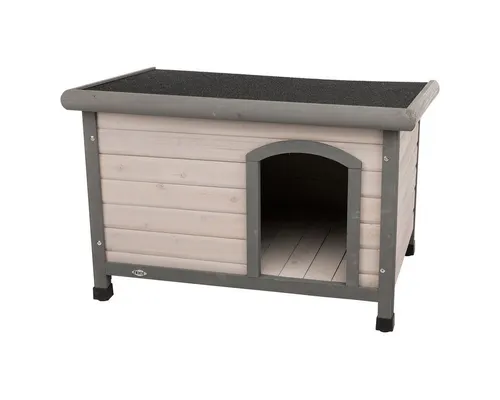 Trixie Hundehütte Classic mit Flachdach, grau von Trixie